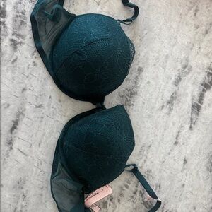Victoria's Secret Deep Teal Lace Bra